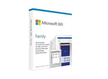 <span style="font-weight: bold;">Microsoft 365 Family</span><br>